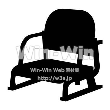椅子のシルエット素材 W-000300
