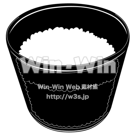 米のシルエット素材 W-001001