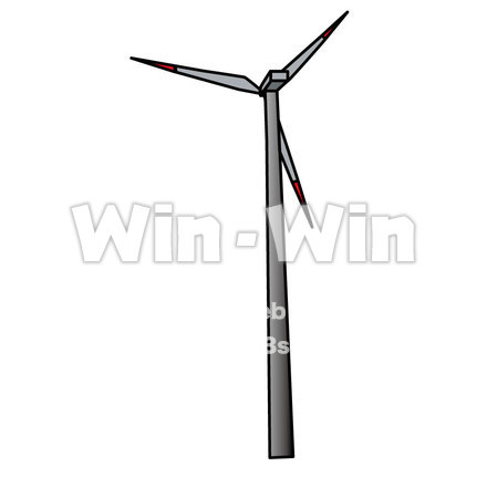 風力発電のCG・イラスト素材 W-000427
