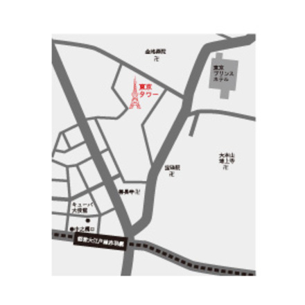東京タワーの地図 D-000597 のその他