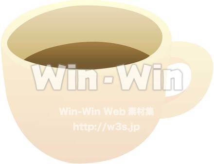コーヒーカップのCG・イラスト素材 W-001608