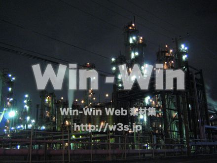川崎工場夜景5の写真素材 W-003129