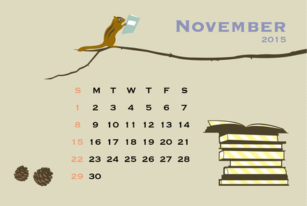 11月のカレンダー D-003535 のカレンダー