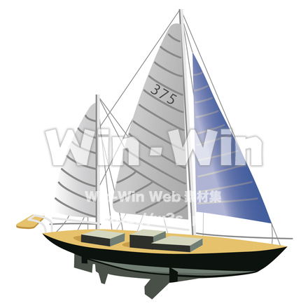 ヨットのCG・イラスト素材 W-003633