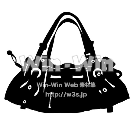 バッグのシルエット素材 W-003115