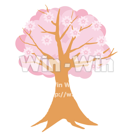 桜の木のCG・イラスト素材 W-002969