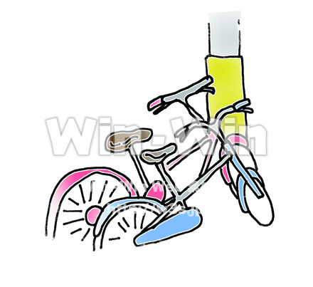 放置自転車のCG・イラスト素材 W-005738
