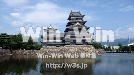松本城の写真素材 W-004630