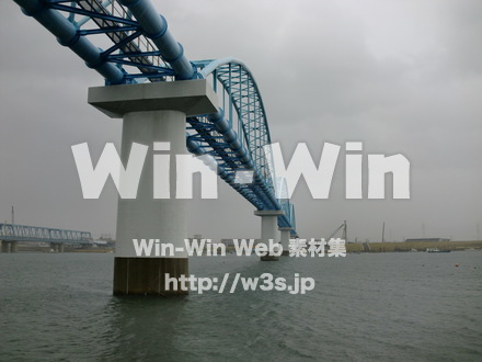 江戸川　雨11の写真素材 W-005890