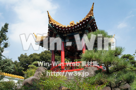 大師公園内　中国式公園「潘秀園」の写真素材 W-005103