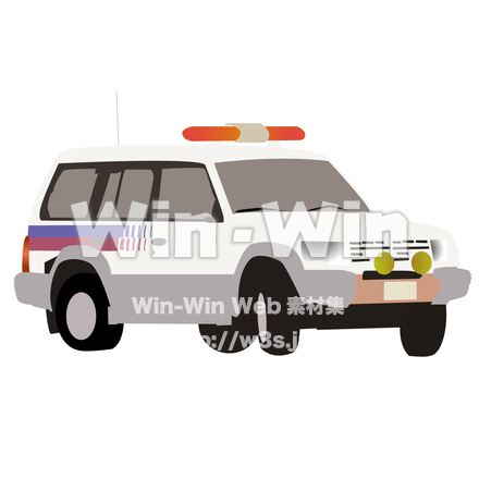 ガス緊急車のCG・イラスト素材 W-005696
