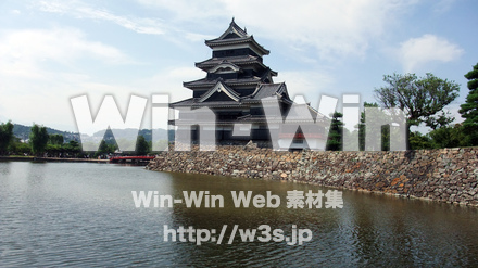 松本城の写真素材 W-004619