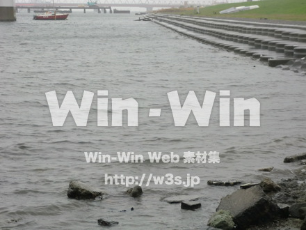 江戸川　雨27の写真素材 W-005916