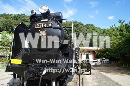 蒸気機関車（生田緑地）の写真素材 W-004828
