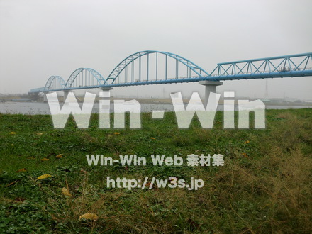 江戸川　雨4の写真素材 W-005878
