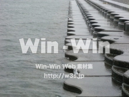 江戸川　雨14の写真素材 W-005895