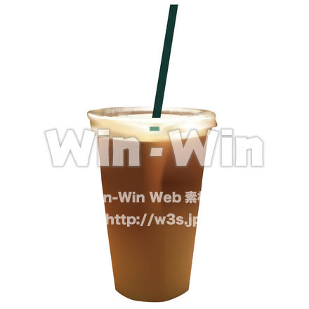 アイスコーヒーのCG・イラスト素材 W-004715