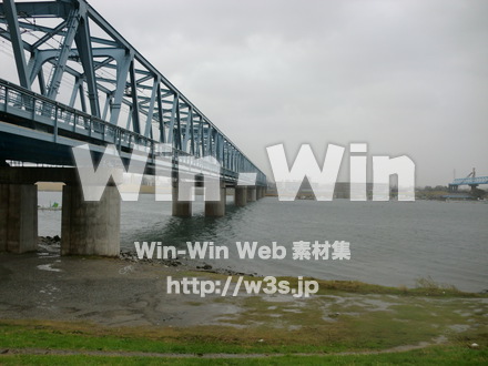 江戸川　雨18の写真素材 W-005901