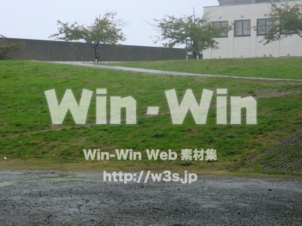 江戸川　雨28の写真素材 W-006355