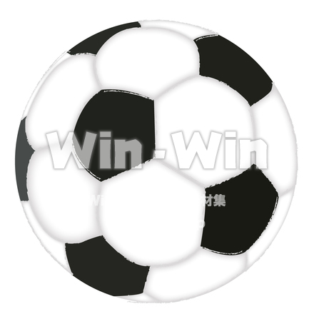 サッカーボールのCG・イラスト素材 W-006689