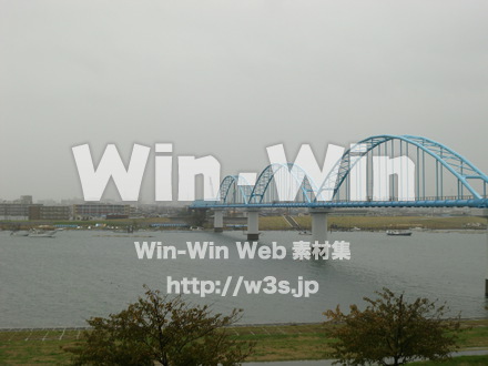 江戸川　雨37の写真素材 W-006367