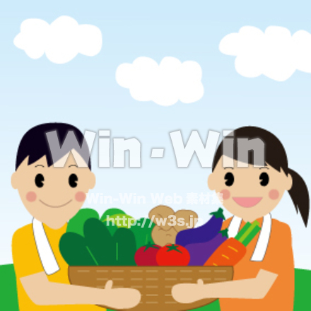 野菜づくりのCG・イラスト素材 W-007547