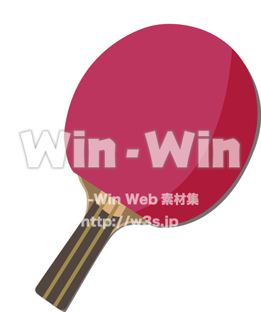 卓球ラケットのCG・イラスト素材 W-006684