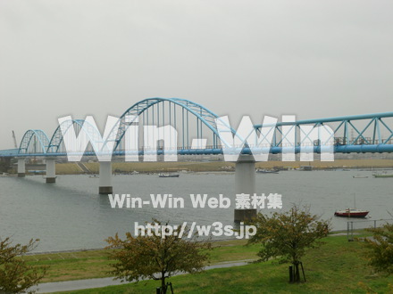 江戸川　雨36の写真素材 W-006365