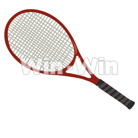 テニスラケットのCG・イラスト素材 W-006685
