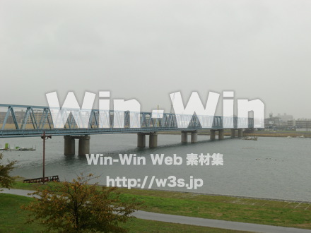 江戸川　雨38の写真素材 W-006368