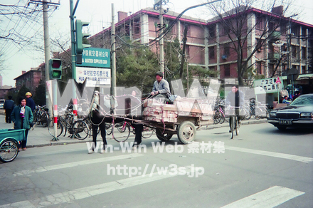 中国の馬車の写真素材 W-009967