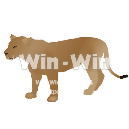 ライオンのCG・イラスト素材 W-009498