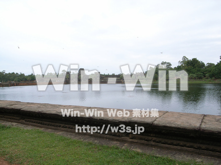 カンボジアの川の写真素材 W-008242