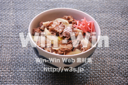 牛丼の写真素材 W-013364