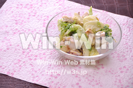 菜の花のサラダの写真素材 W-012949