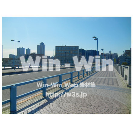 丸子橋の歩道の写真素材 W-013243