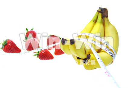 バナナといちごの写真素材 W-013757
