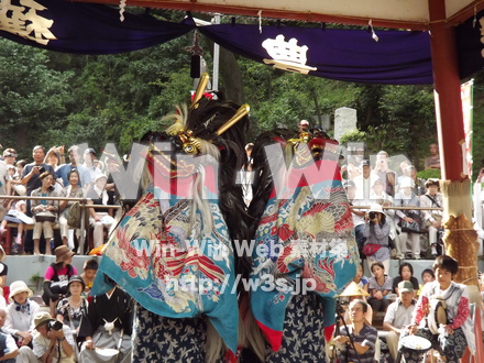 菅の獅子舞の写真素材 W-013266
