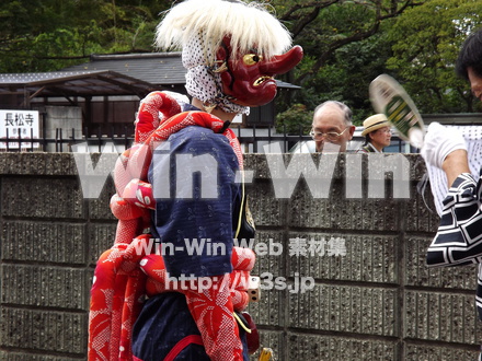 菅の獅子舞の写真素材 W-013272