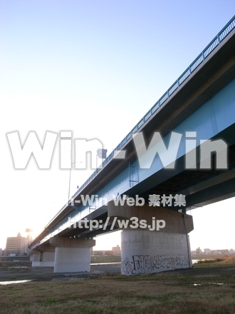 多摩川河原の写真素材 W-013567