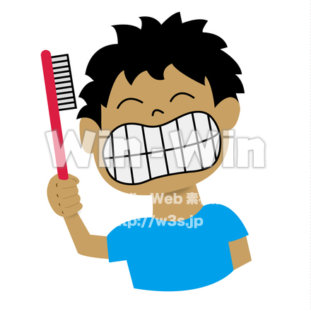 歯磨きしようのCG・イラスト素材 W-015711
