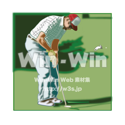 ゴルフのCG・イラスト素材 W-014870