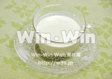 ホット青汁ミルクの写真素材 W-015927