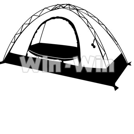 テントのシルエット素材 W-015215