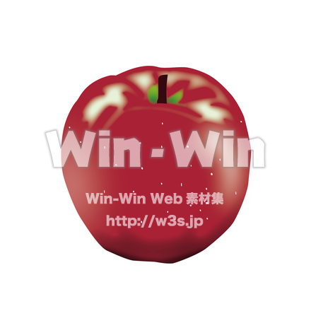 りんごのCG・イラスト素材 W-014941
