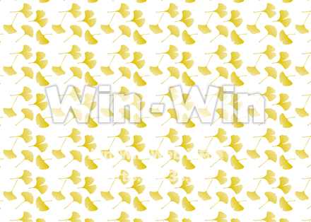 【パターン】イチョウのCG・イラスト素材 W-017478