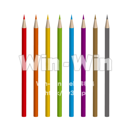 色鉛筆のCG・イラスト素材 W-016214