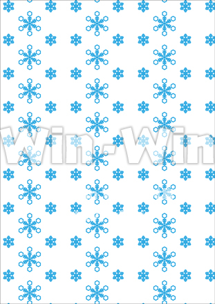 雪の結晶パターンのCG・イラスト素材 W-017688