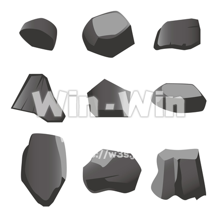 鉄鉱石のCG・イラスト素材 W-016469