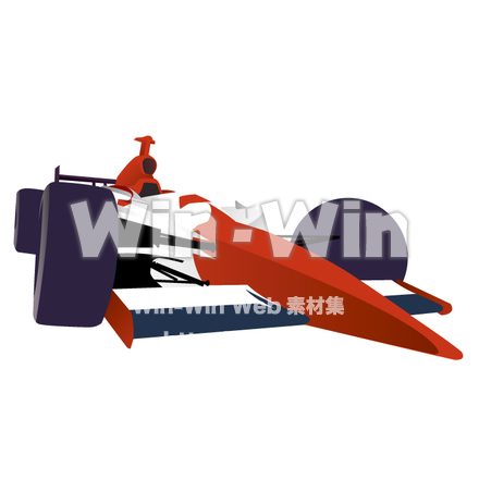 レーシングカーのCG・イラスト素材 W-017862